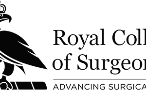 logo of Royal college surgeons which includes bird with a crown